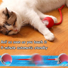 Load image into Gallery viewer, New Cat Interactive Ball Toy Automatic Rolling Ball Faux Tail Rechargeable Smart Pet Electric Toy Dog Cat Training Imitate Mouse