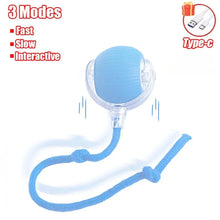 Load image into Gallery viewer, New Cat Interactive Ball Toy Automatic Rolling Ball Faux Tail Rechargeable Smart Pet Electric Toy Dog Cat Training Imitate Mouse
