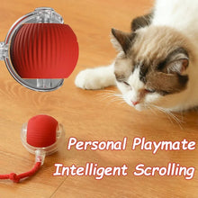 Load image into Gallery viewer, New Cat Interactive Ball Toy Automatic Rolling Ball Faux Tail Rechargeable Smart Pet Electric Toy Dog Cat Training Imitate Mouse