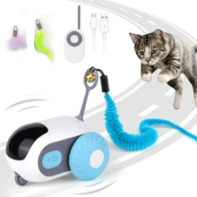 Load image into Gallery viewer, Smart Cat Toy 2 Modes Automatic Moving Remote Controlled Toy Car for Cats Dogs Interactive Playing Kitten Training Pet Supplies
