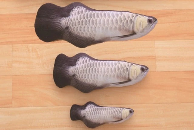 12 STYLE 3D ARTIFICIAL CAT CATNIP PLUSH TOY FISH
