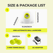 Load image into Gallery viewer, ALL FOR PAWS Automatic Ball Launcher for Dogs Interactive Puppy Pet Ball Indoor Thrower Fetch Machine, 3 Balls Included (2 inch) for Small to Medium Sized Dogs
