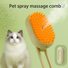 Load image into Gallery viewer, Cat&amp;Dog Steamy Brush for Massage and Pet Grooming 3 in 1
