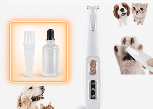 Pet Clipper Blade Oil Applicator Bottle & Cleaning Brush Set