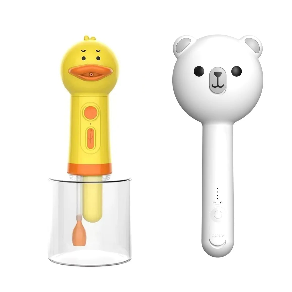Cute Bear Duck Pet Steam Brush Pet Cleaning Electric Foamer Multiple Combination USB Rechargeable Pet Supplies