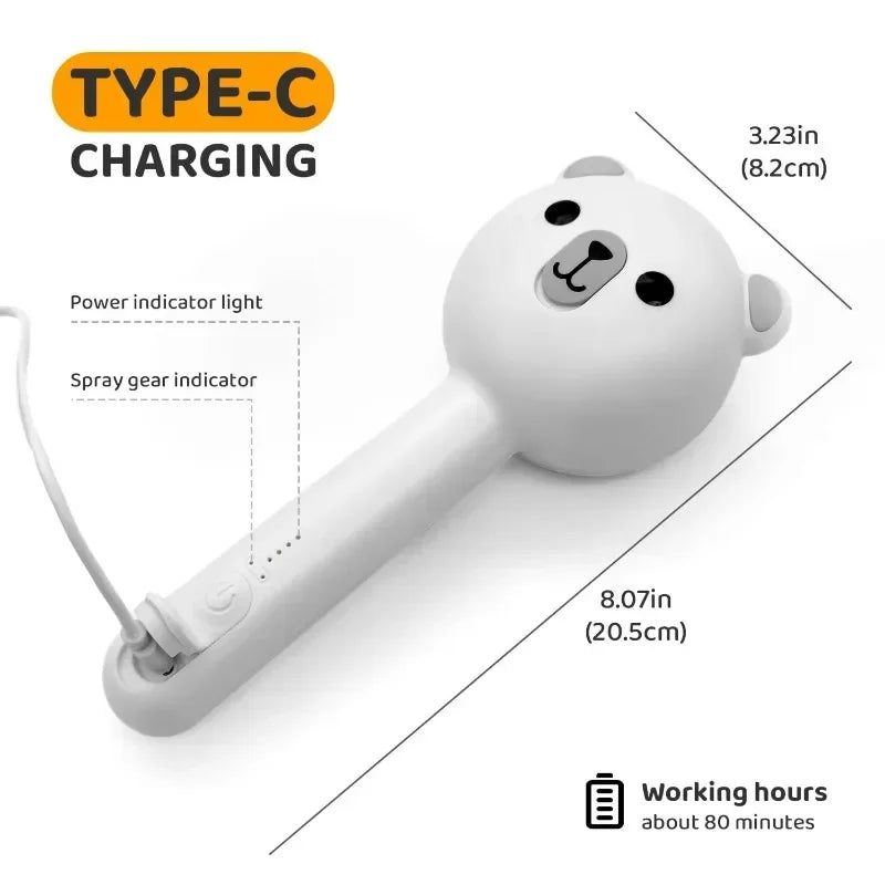 Cute Bear Duck Pet Steam Brush Pet Cleaning Electric Foamer Multiple Combination USB Rechargeable Pet Supplies