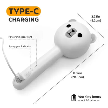 Cute Bear Duck Pet Steam Brush Pet Cleaning Electric Foamer Multiple Combination USB Rechargeable Pet Supplies