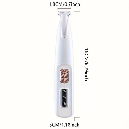 Dog Paw Trimmer with LED Light Charging USB Waterproof