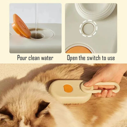 Cat&Dog Steamy Brush for Massage and Pet Grooming 3 in 1