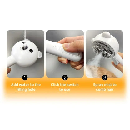 Cute Bear Duck Pet Steam Brush Pet Cleaning Electric Foamer Multiple Combination USB Rechargeable Pet Supplies