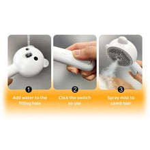 Load image into Gallery viewer, Cute Bear Duck Pet Steam Brush Pet Cleaning Electric Foamer Multiple Combination USB Rechargeable Pet Supplies
