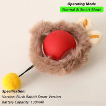 Load image into Gallery viewer, New Cat Interactive Ball Toy Automatic Rolling Ball Faux Tail Rechargeable Smart Pet Electric Toy Dog Cat Training Imitate Mouse
