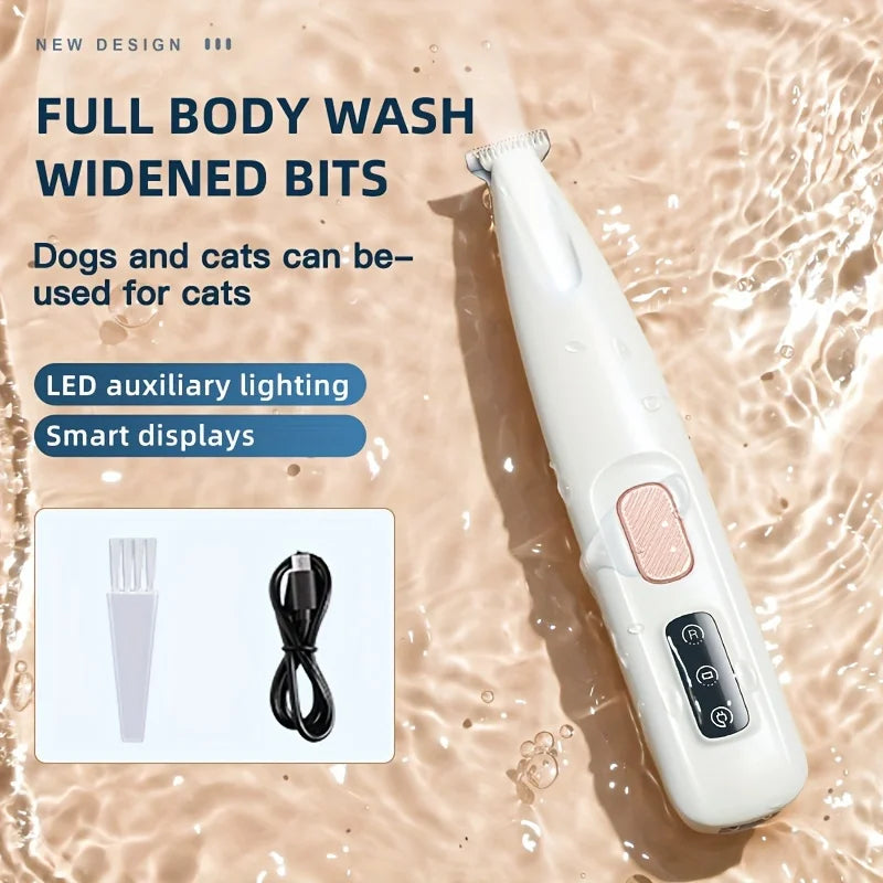Dog & Cat Paw Trimmer USB Charging with LED Light