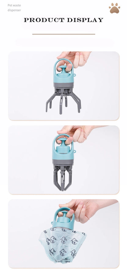 Dog Pooper Scooper Garbage Bag Cat Dispenser Waste Pick-up Cleaner