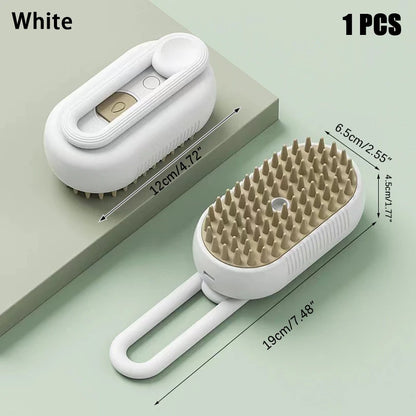 Cat&Dog Steamy Brush for Massage and Pet Grooming 3 in 1