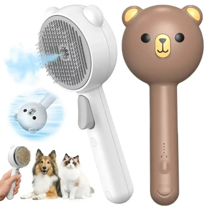Cute Bear Duck Pet Steam Brush Pet Cleaning Electric Foamer Multiple Combination USB Rechargeable Pet Supplies