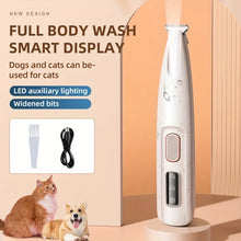 Load image into Gallery viewer, USB Charging Dog Paw Trimmer with LED Light Waterproof
