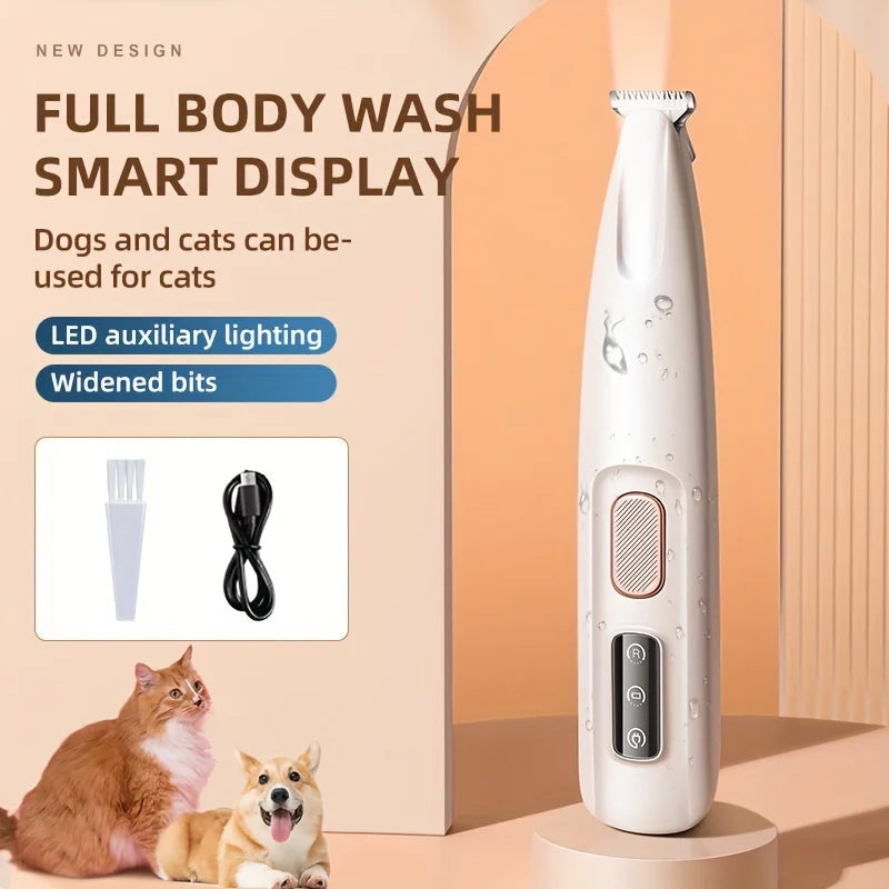 Dog & Cat Paw Trimmer USB Charging with LED Light