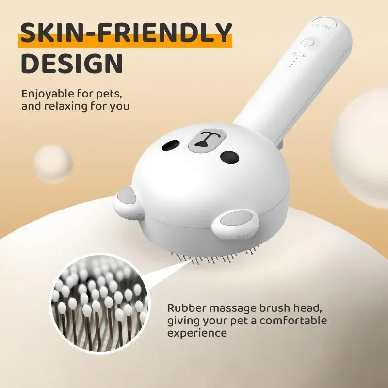 Cute Bear Duck Pet Steam Brush Pet Cleaning Electric Foamer Multiple Combination USB Rechargeable Pet Supplies