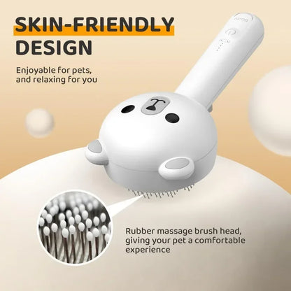 Cute Bear Duck Pet Steam Brush Pet Cleaning Electric Foamer Multiple Combination USB Rechargeable Pet Supplies