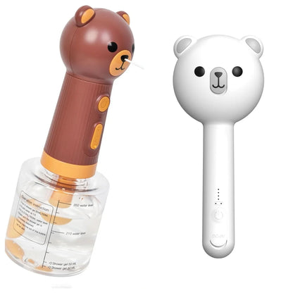 Cute Bear Duck Pet Steam Brush Pet Cleaning Electric Foamer Multiple Combination USB Rechargeable Pet Supplies