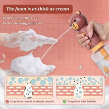 Load image into Gallery viewer, Cute Bear Duck Pet Steam Brush Pet Cleaning Electric Foamer Multiple Combination USB Rechargeable Pet Supplies
