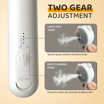 Cute Bear Duck Pet Steam Brush Pet Cleaning Electric Foamer Multiple Combination USB Rechargeable Pet Supplies