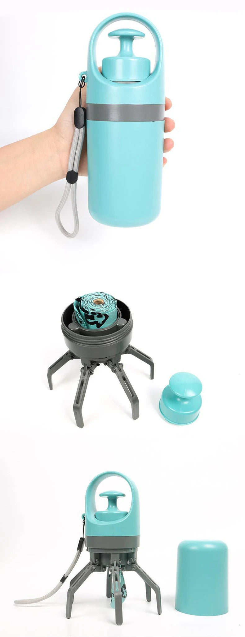 Dog Pooper Scooper Garbage Bag Cat Dispenser Waste Pick-up Cleaner