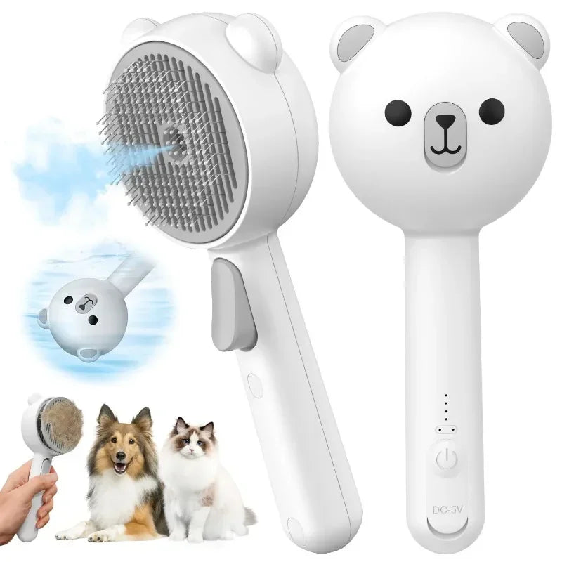 Cute Bear Duck Pet Steam Brush Pet Cleaning Electric Foamer Multiple Combination USB Rechargeable Pet Supplies
