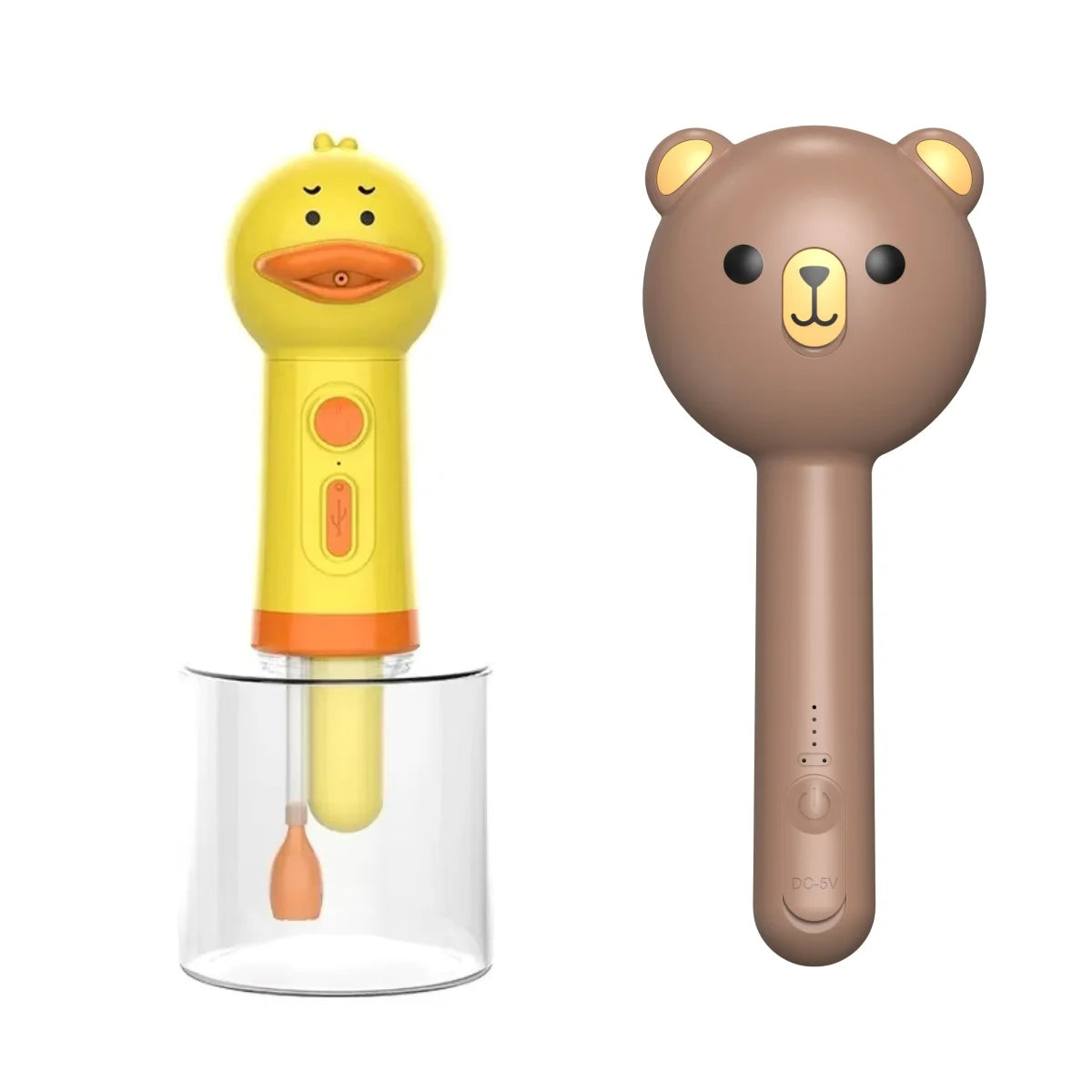 Cute Bear Duck Pet Steam Brush Pet Cleaning Electric Foamer Multiple Combination USB Rechargeable Pet Supplies