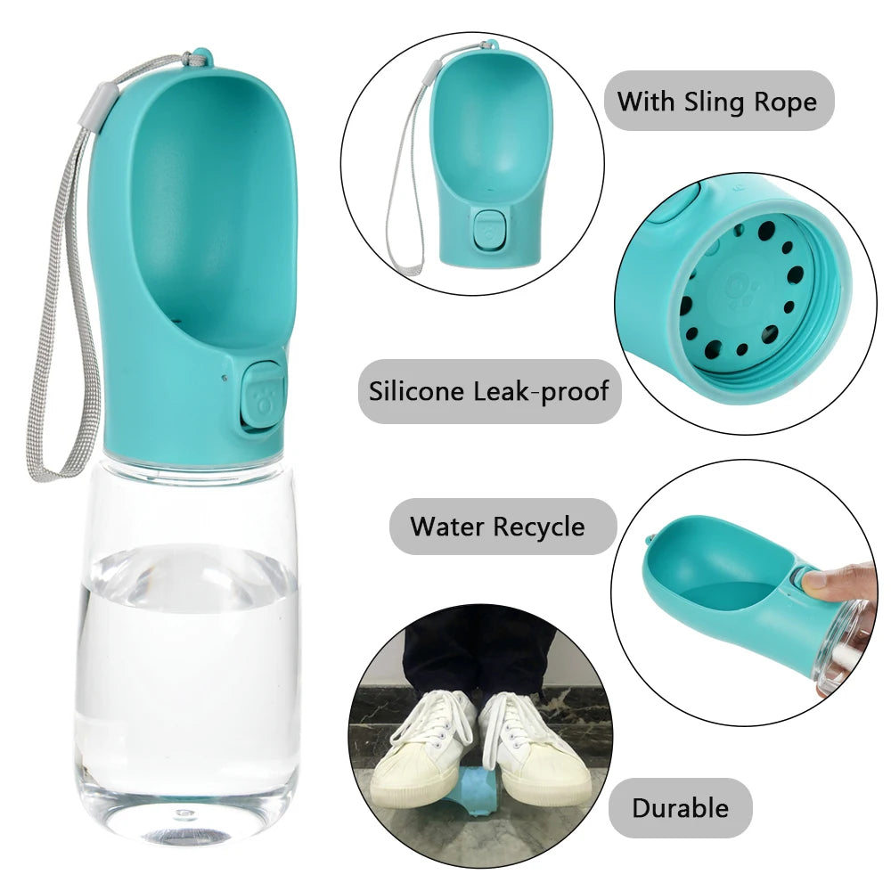 350/550ml Portable Big Dog Water Bottle For Small Medium Dogs Cat