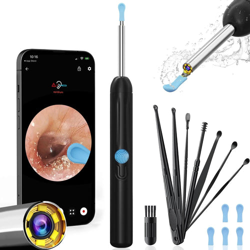 KoakiTM Ear Wax Wireless  Remover Set, 1296P Camera HD Ear Endoscope Spoon Pick Tools.
