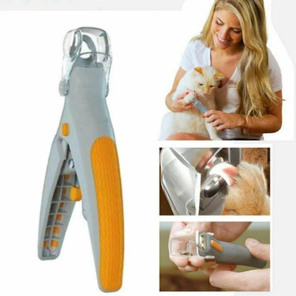 Pet Nail Care Clippers Trimmer with LED Light