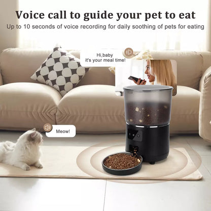 Automatic Cat Feeder Timed Cat Feeder with APP Control Dog Food Dispenser