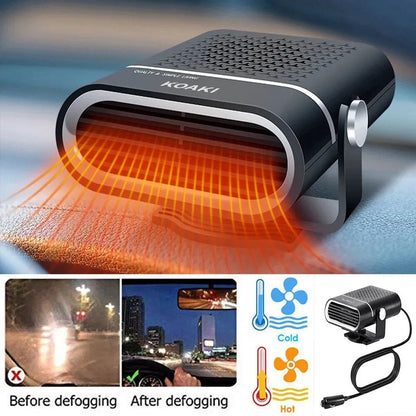 Car Heater KoakiTM 12V 150W Portable Electric  Heating Fan Defogger Defroster Demister
