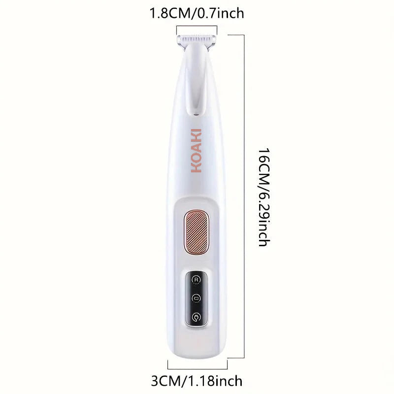 USB Koaki Charging Dog Cat Paw Trimmer with LED Light Waterproof