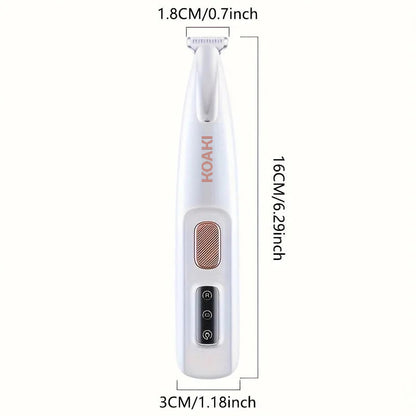 USB Koaki Charging Dog Cat Paw Trimmer with LED Light Waterproof