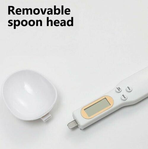 Kitchen scale weighing spoon