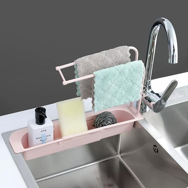 (BUY 2 GET 1 ) Telescopic Sink Storage Rack
