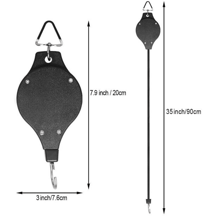 Plant Pulley Set For Garden Baskets Pots, Birds Feeder