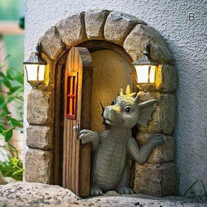 Lovely Courtyard Dragon Sculpture