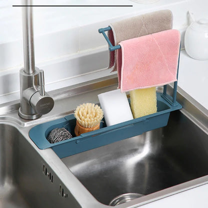 (BUY 2 GET 1 ) Telescopic Sink Storage Rack