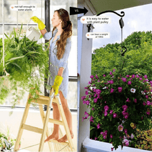 Load image into Gallery viewer, Plant Pulley Set For Garden Baskets Pots, Birds Feeder
