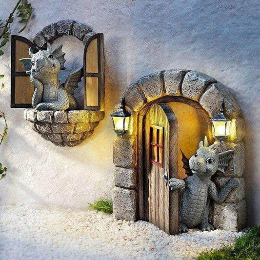 Lovely Courtyard Dragon Sculpture