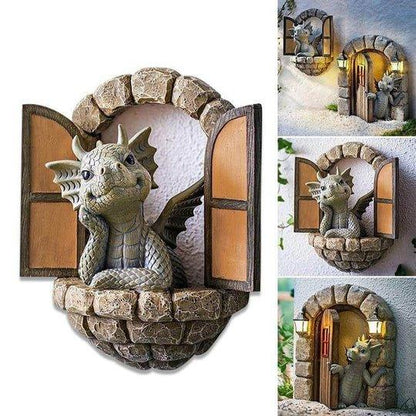 Lovely Courtyard Dragon Sculpture