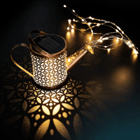 Solar Waterfall Lights Outdoor Garden Decor Yard Romantic Atmosphere