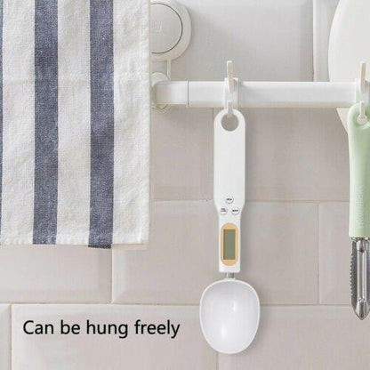 Kitchen scale weighing spoon