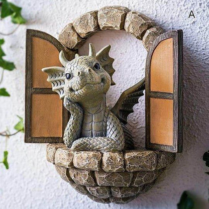 Lovely Courtyard Dragon Sculpture