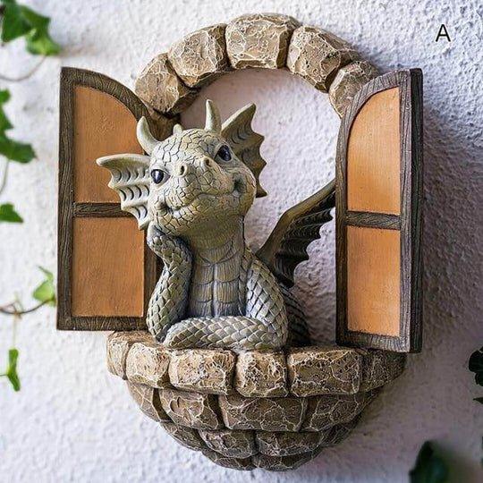 Lovely Courtyard Dragon Sculpture