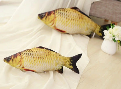 12 STYLE 3D ARTIFICIAL CAT CATNIP PLUSH TOY FISH